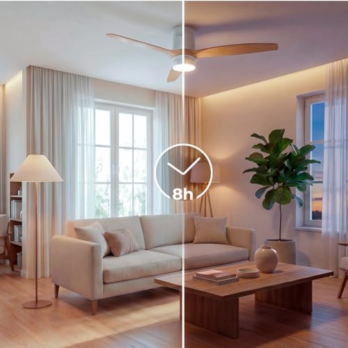 Ventilateur de Plafond avec Lumière Cecotec EnergySilence Aero 4600 132cm 6 Vitesses DC Télécommande Minuterie Fonction Hiver - vue 7