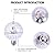 Uonlytech 2 Pcs Revolving Light Disco Light Rotating Disco Lights Disco Lamp Disco Light Bulb Disco Bulb Rotating Ktv Ball Lamp Color Dj Lamp Dj Light Ball To Rotate Plastic Led White
