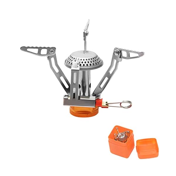 Besudo Gaskocher Camping mit Piezozündung 3500W, Mini Gas Campingkocher Gasbrenner, Camp Gasherd für Primus/Weber/Coleman/Maximum Gas Kartuschen, Portable Gas Stove Trekking Picknick Outdoor New2