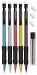 Write Dudes SRX Stix GripZ Mechanical Pencils, 5-Count, Barrel Colors May Vary (CYC91)