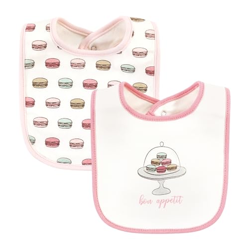 Image of Hudson Baby Unisex Baby Cotton Bibs, Sweet Bakery, One Size
