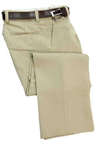 Vanghogh Boys Flat Front Dress Pants with Belt2