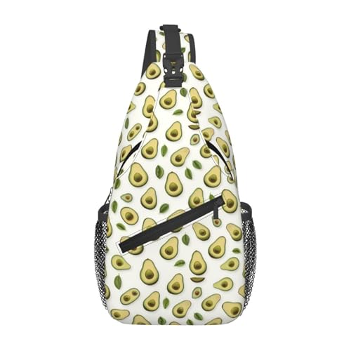 Mochila bandolera con estampado aguacate ligero miniatura 1