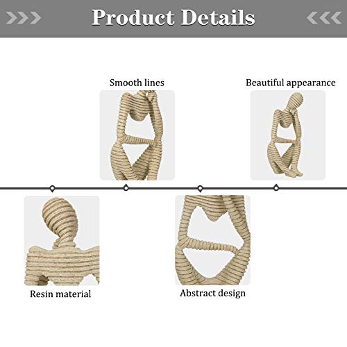 image for Trycooling The Thinker Statue Abstract Sculpture Resin Statues for Hom