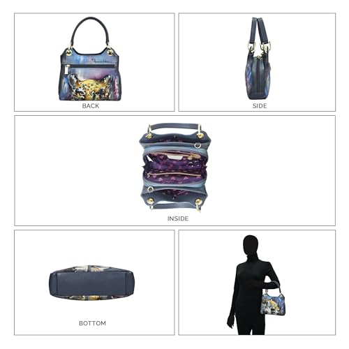 Image of Anuschka Satchel with Crossbody Strap-708