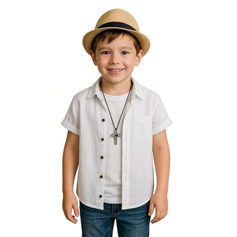 Image of Boys Regular Fit Solid Casual Shirt with Spread Collar - Comfortable Shirts