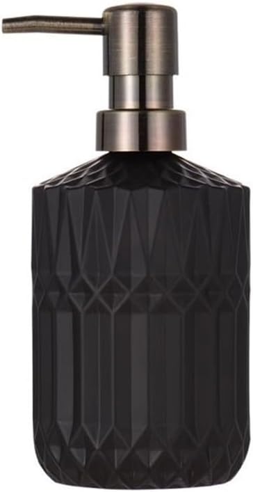 Bathroom Soap Dispenser High-Grade Glass Lotion Bottle Home Soap Dispenser Bottle Hotel Shower Gel Shampoo Bottle Soap Dispenser(Gris)