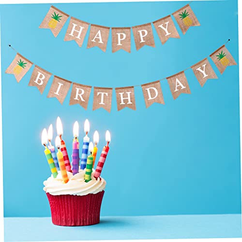 Abaodam 1Pc Letras De Lareira Alta Enfeite De Aniversário De Outono Banner Feliz Ação De Graças Para