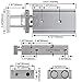 Baomain CXSM20x50 Double Rod Pneumatic Air Cylinder,0.79 inch(20 mm),Stroke 1.97 inch(50 mm), Double-Acting,Aluminum Body for Industrial Automation