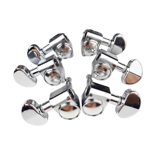 Bouton d'accordage pour guitare 19:1 pichets de réglage mécaniques 3R3L chromés