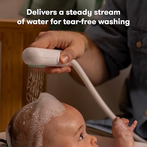 Frida Baby Control The Flow Bathtub Sprayer Attachment for Baby Bathtub, Shower Head with Scalp Massager, Control Waterflow with 2 Pressure Modes - 1
