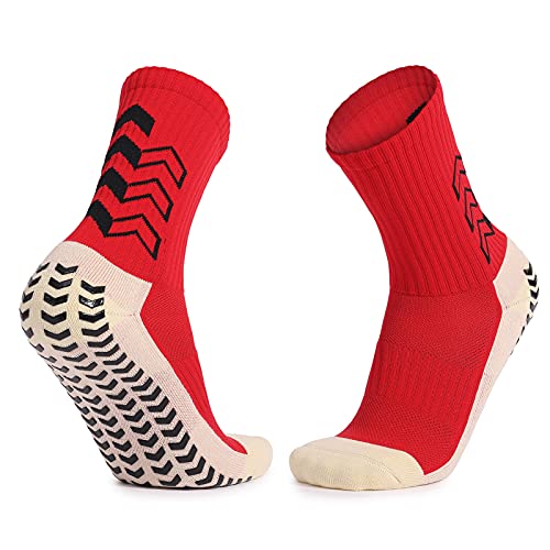 Meias acolchoadas esportivas aderência antiderrapante para basquete, futebol, esqui, ciclismo, meias