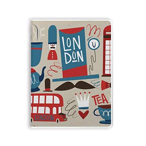 Carnet de notes Big Ben avec couverture souple bus britannique pour écrire