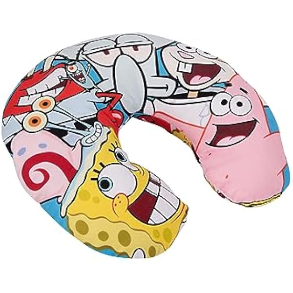 Подушка для шеи United Labels Spongebob удобная подушка для путешествий подкладывается под шею для автомобиля самолета