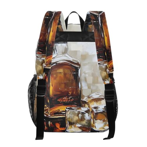 Clear Backpack Wine Retro Art, PVC Transparent Bag with Large Capacity for Boys, Girls, Men, Women, See Through Bookbag for School Work College Travel3