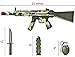 23 inches Combat Force Machine Gun Military Playset with Rifle + Grenade + Knife