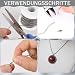 CONJURAIDE 10m Kugelkette, 2.4mm Kugelkette Edelstahl Gliederkette Silber Edelstahlkette mit 50 Stück Kugelketten Verbinder Schmuckkette für Dog Tag Kette Halskette Schlüsselanhänger