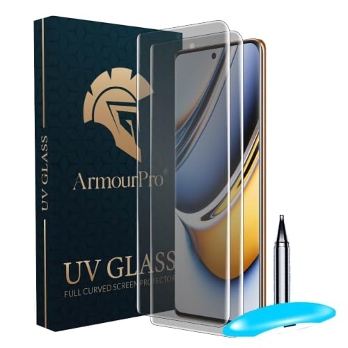 Image of ArmourPro 2 Pack Matte UV Tempered Glass for Oppo Reno 11 and Oppo Reno 11 Pro 5G, Premium Curved Screen Protector with Anti-Glare Finish, Edge-to-Edge Coverage, Fingerprint Friendly and Case Friendly