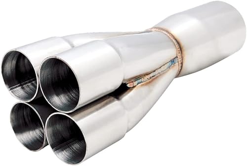 Colector 4 a 1 de acero inoxidable de 2 a 2.5 pulgadas