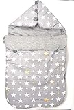 Medidas: 75 x 40 cm. Saco nana capazo y grupo 0 Cottonmoose Hecho a mano de algodón (danielstore) Color Gris