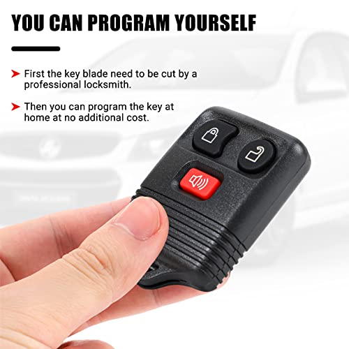 Big-Autoparts BA11001001 2 Replacement Keyless Entry Remote Key Fob Clicker Transmitter Compatible thumb #3