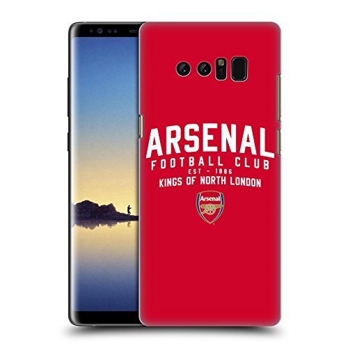 Image of Head Case Designs Officially Licensed Arsenal FC Kings Of North London Typography Hard Back Case Compatible With Samsung Galaxy Note8 / Note 8
