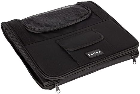Fauna® Folding Lightweight Pet Cat Dog Travel Car Seat Booster Carrier Crate Bag (Black)