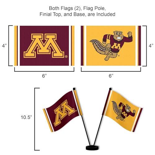 Drapeaux de bureau Minnesota Gophers pour supporter et décorer son espace