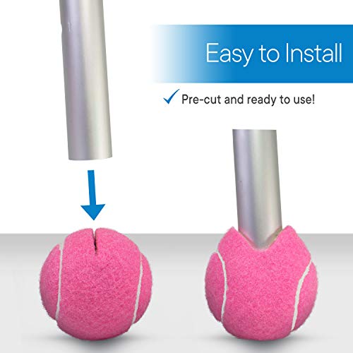 Rms Walker Glide Balls - A Set Of 4 Balls With Precut Opening For Easy Installation, Fit Most Walkers (Pink) #TOP1