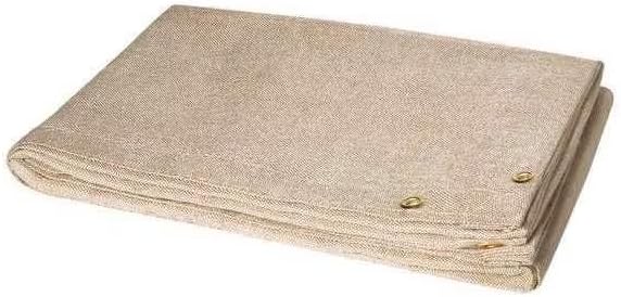 Welding Blanket, 6 ft. W, 6 ft., Tan, Mfr: 372-6X6-A