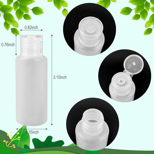 2 Pack Travel Bottles, Travel Size Toiletries, Travel Liquid Bottles, Mini Lotion Bottles, 30ml(1 oz) Travel Containers for Toiletries (2)2