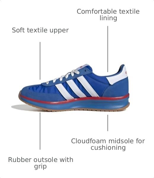 Image of adidas Mens Run 70S 2.0 Lace Up Sneakers Shoes Casual - White