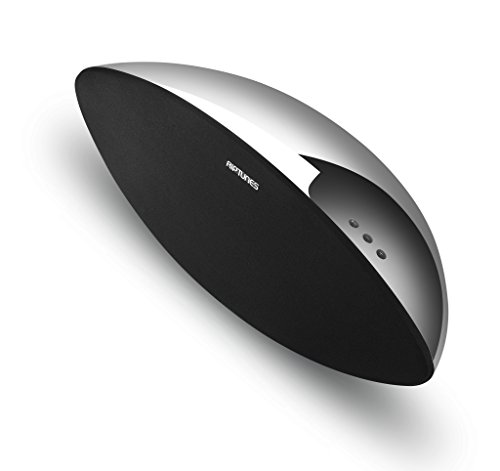 Riptunes Elite Wireless Bluetooth 2.1Ch Bookshelf Stereo Speaker - Dynamic Studio 400 Watts Powerful Center Channel With Built In Subwoofer – Usb/Aux / 3.5Mm Line Output-(Silver Mirror Metallic) #TOP28