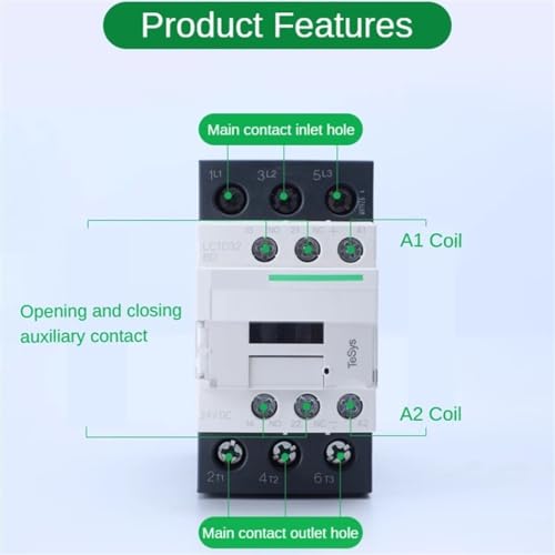Contacteur CC électrique LC1D38 110V pour sécuriser vos moteurs - 4
