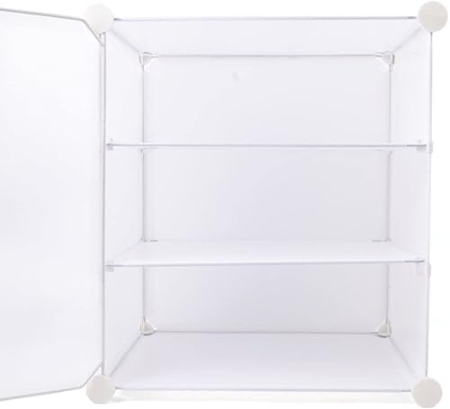 Miniatura 3 de Zapatero portátil de plástico, organizador de zapatos de bricolaje, gabinete de almacenamiento de plástico de pie, estantes apilables para entrada,