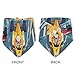 MUKJHOI Triangle Kerchief, 2 PCS Hair Scarves and Bandanas for Women Girls, L,Fashion Racing Car Red Blue Yellow