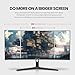 CRUA 30-Zoll-Ultrawide-Curved-Mo... 21:9 WFHD (2560 x 1080p), VA-Bildschirm, 120% sRGB, 100 Hz, 1500R, FreeSync-Unterstützung, Wandmontage, HDMI/DP-Anschluss – Schwarz