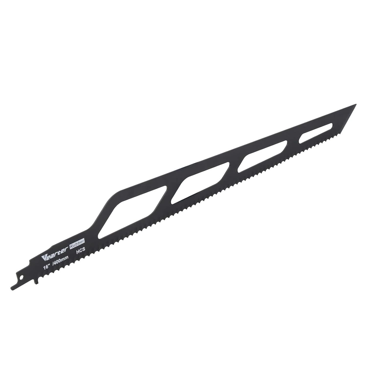 16''(400mm) Reciprocating Saw Blade, HCS Recip Saber Saw for Cutting Cardboard, Rubber, Carpet, Leather, Foam, Polystyrene