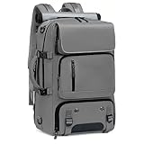 Mochila Reforçada com Compartimentos para Notebook e Tablet – Resistente à Água, USB, Engate de Mala – Masculina e Feminina para Viagem, Trabalho e Dia a Dia (Cinza)