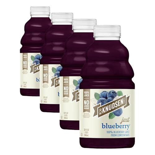 Image of R.W. Knudsen Just Blueberry Juice, 32 fl oz (Pack of 4)