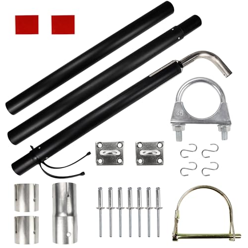 HocvrlX Generator Exhaust Venting System Extension Kit Compatible with RV Exhaust Systems with Pipe Diameters Ranging From 1 to 2 44461