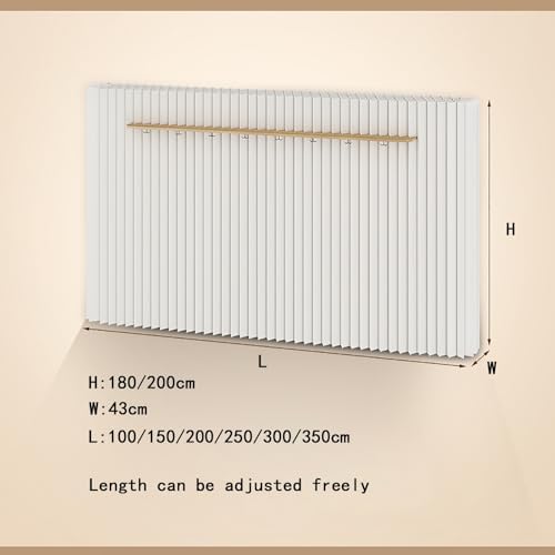 Portable Room Dividers - Thick Foldable Paper Partitions with Hooks for Temporary Walls, Ideal for Home, Office, Shopping Malls - Easy to Set Up and Move