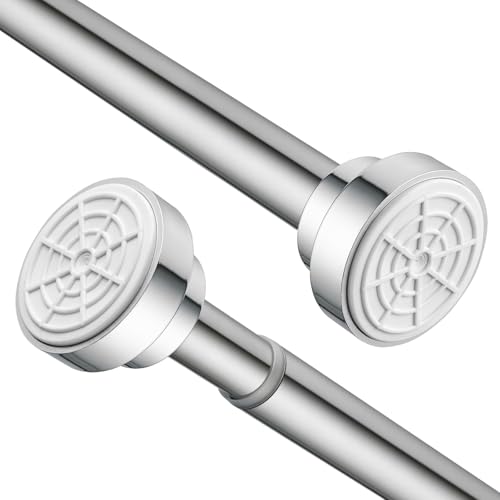 Frenessa Stainless Steel Extendable Telescopic Curtain Rod Tension Pole Net Voile Shower Curtains Rail (60-100cm)