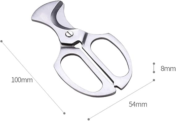 Double Edge Cigar Krupp Stainless Steel Cigar Scissors Portable Multi-Function Cigar Sharp and Smooth