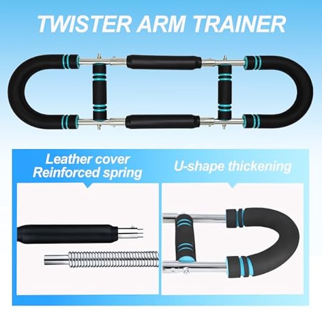 Twister Arm Trainer Adjustable Chest Workout Equipment, Arm Trainer, Twister Arm Trainer, Portable Power Twister Bar, Detachable Design Fitness Anywhere
