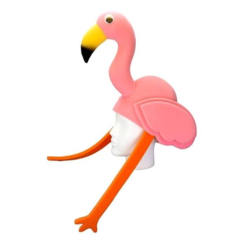 Miniatura 6 de FOAM PARTY HATS Flamingo Hat - Flamingo Birthday Hat - Flamingo Decor Hat - Pink Flamingo Party Hat - Handmade Animal Hat - Tropical Party