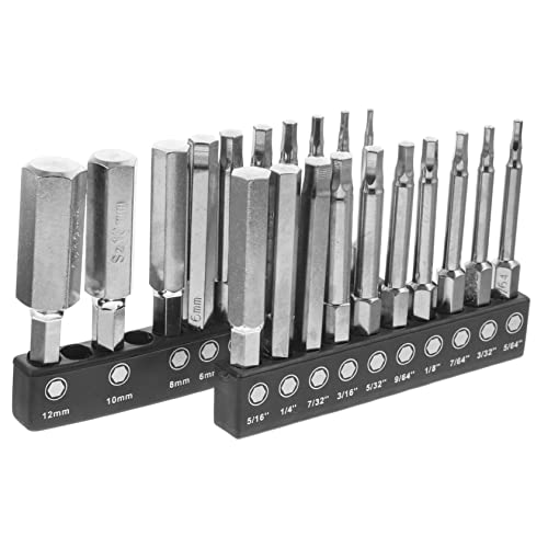 ARTIBETTER Drill Bit Set Assortment 60mm Long Hexagonal Bits Multifunctional Reamer for Iron Steel