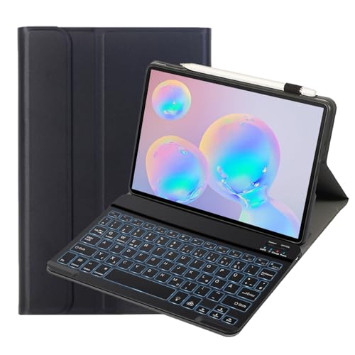 leleyo Tastatur Hülle für Samsung Galaxy Tab S6/S6 5G 10,5\" Hülle mit Tastatur 7 Farben Beleuchtung Magnetische Abnehmbare Deutsches QWERTZ Layout für Galaxy Tab S6,Schwarz leleyo Tastatur Hülle für Samsung Galaxy Tab S6/S6 5G 10,5\" Hülle mit Tastatur 7 Farben Beleuchtung Magnetische Abnehmbare Deutsches QWERTZ Layout für Galaxy Tab S6,Schwarz