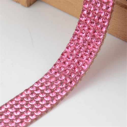Chaîne strass hot fix rose de qualité supérieure pour finitions de luxe - 8