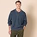 Amazon Essentials Men's Relaxed-Fit Knit Polo Sweater, Navy, Large